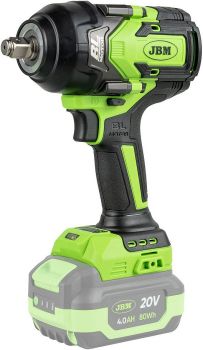 20V AKULÖÖKMUTRIKEERAJA 1/2" MAX 850/1000NM. HARJAVABA. +2.0AH AKU JBM