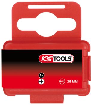 1/4" KRUVIK. OTSIK PHILLIPS®. PH00/25MM 5TK KS TOOLS