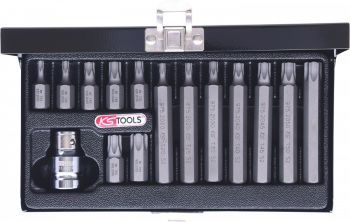 15-OS. 10MM(3/8") TORX OTSIKUTE KOMPLEKT PIKK/LÜHIKE T20-T55 KS TOOLS