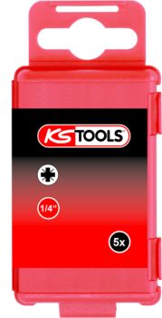 KRUVIK. OTSIK PZ2/75MM 5TK TORSION KS TOOLS