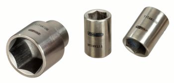 TITANIUM 3/8" SOCKET. 12MM