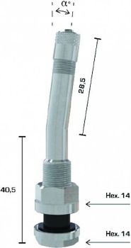 TL-VENTIIL VEOAUTO VALUV. 70MS-07. AVA 9.7MM. NURK 7. L=34+27 SPEEDLINE SLT022