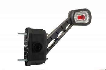 LDCC2714 SARVTULI LED TAGURDUSANDURIGA KÕVER 45° 216MM PAREM 12/24V