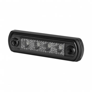 LD677 "GRAPHITE" KÜLJETULI LED PUNANE TUMEDA KLAASIGA 12/24V 110X31X15MM