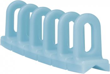 3 LIGHT BLUE ANGLE PLASTIC RING BARS 6X22X156MM KIT