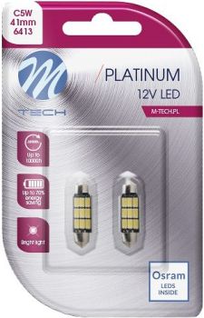 12V SV8.5-8 LED PIRN 3.2W 41MM CANBUS PLATINUM BLISTER 2TK (OSRAM LED) M-TECH