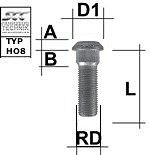 TIKKPOLT TP14X1.50/68/16.5 (P68/53. D16.5) M1415RE62HO8