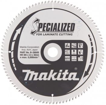 SAEKETAS 305X2.5X30MM 96T 5° LAMINAADI LÕIKAMISEKS. EXTRA CLAN CUT. VAIKNE. SPECIALIZED MAKITA