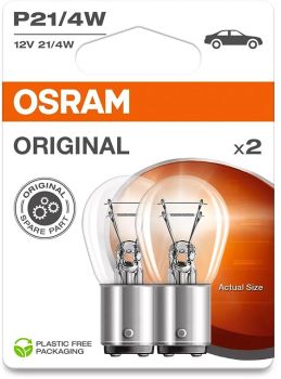 12V BAZ15D PIRN 21/4W P21/4W ORIGINAL BLISTER 2TK OSRAM