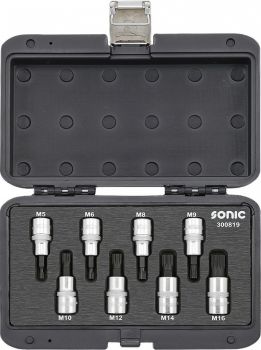 BIT SOCKET SPLINE SET 1/2''''. 8PCS BMCS