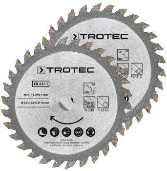 SAEKETAS 89X10X1.8MM HW30 PUIDULE/PLASTIKULE 2TK TROTEC