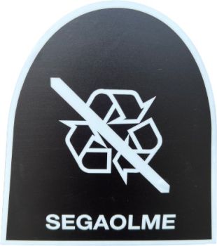 KLEEBIS KONTEINERILE "SEGAOLME" HALL 20X20 CM JNK