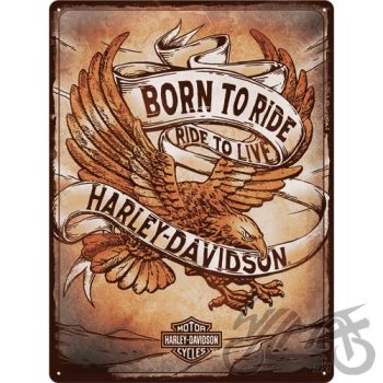 PLEKKMÄRK 30x40 HARLEY DAVIDSON BORN 23317