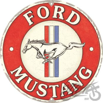 PLAKAT OKRĄGŁY 35cm FORD MUSTANG 25102