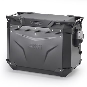 Givi Trekker Outback EVO Black alum. side-case left, 48 ltr, sold without lock