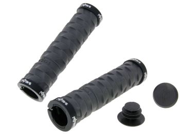 n8tive double lock-on grip set ROCK 130mm - grey