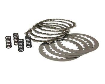clutch plate / disc set HF 5-friction plate type for Minarelli AM, Generic, KSR-Moto, Keeway, Motobi, Ride, 1E40MA, 1E40MB