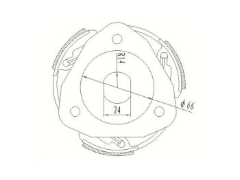 clutch Maxi 125mm for GY6, Kymco, Honda, Malaguti