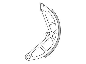 brake shoe Polini 135x16mm for drum brake for Piaggio / Vespa Ciao, Bravo, Grillo, SI, Vespino