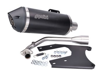 exhaust Polini Slip-On for Vespa Primavera 125 iGet Euro5, Sprint 125 iGet Euro5