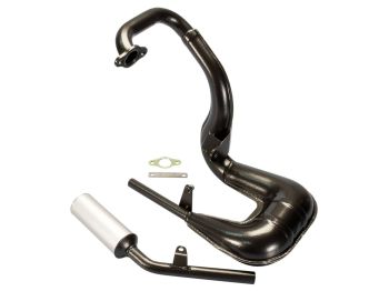 exhaust Polini sport w/ aluminum silencer for Vespa HP, FL2, PK, XL 50