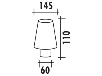 air filter Polini 60mm for Polini CP carburetor