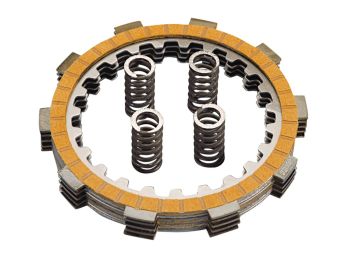clutch disc set Polini HF 5-friction plate type for Minarelli AM6, Generic, KSR-Moto, Keeway, Motobi, Ride, 1E40MA, 1E40MB