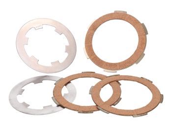 clutch disk set Polini cork for Vespa PK 50, 125 FL, XL, Piaggio APE 50 TL5, TL6
