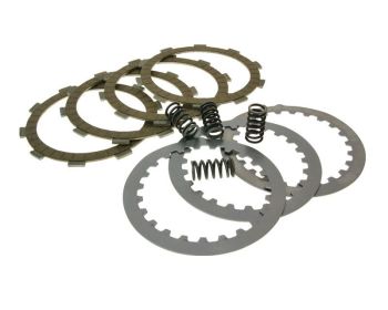 clutch plate / disc set Top Performances 4-friction plate type for Minarelli AM, Generic, KSR-Moto, Keeway, Motobi, Ride, 1E40MA, 1E40MB