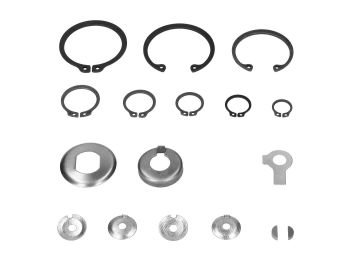 circlip, lock plate set incl. woodruff key for Simson S51, S53, S70, S83, SR50, SR80, KR51/2, M531, M541, M741