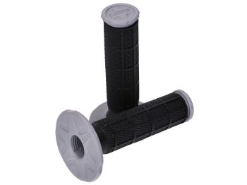 handlebar rubber grip set ProTaper Dual Density Half Waffle black grey