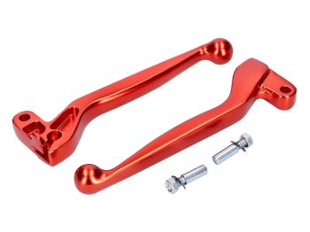 clutch and brake lever set ALU anodized orange for Simson S50, S51, S53, S70, S83, SR50, SR80
