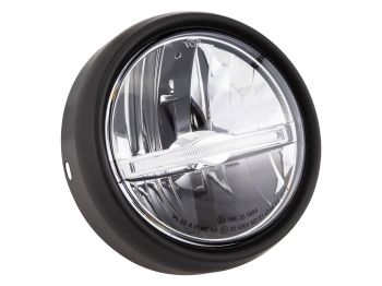 Headlight Unit SIP Performance LED round Ø 130 mm for Vespa 125 GTR, TS, 150 SprintV, 180-200 Rally