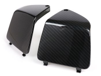 maintenance flap set interior trim Moto Nostra leg shield Carbon Style for Vespa GT, GTL, GTV, GTS 125-300 03-, HPE, Supertech, Supersport, Touring