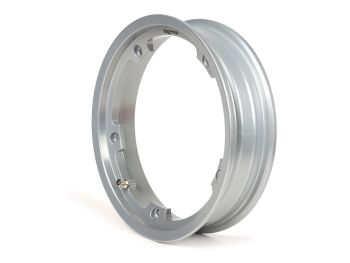 Wheel rim -BGM PRO tubeless 2.10-10 inch, aluminium- Vespa (type PX) - Vespa Smallframe V50, 50N, Special, PV, ET3, PK50-125 (S/XL/XL2), Largeframe PX, T5, Sprint, Rally, GT/GTR, LML Star, Deluxe - silver