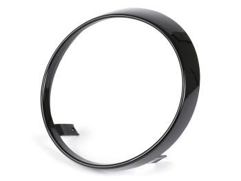 Headlight rim -MOTO NOSTRA- Vespa GTS Notte, GTV i.e. Sei Giorni 300 (ZAPMA3602), GTS i.e. Super300 HPE (ZAPMA3600), GTS HPE 300 E4 (M4A36M) - gloss black
