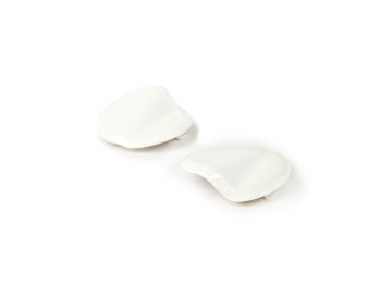 Pair of covers for mirror hole -BGM PRO- Vespa GTS 125-300 (ZAPMA3100, ZAPMA3200, ZAPMA3300) GTS HPE, Supertech (ZAPMA3600) - white (544)