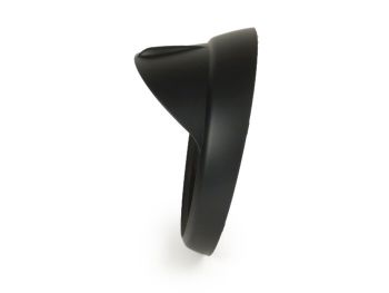 Headlight rim with visor -MOTO NOSTRA- Vespa LX 50, LX 125, LX 150, GTV, GT60 125-300 - flat black