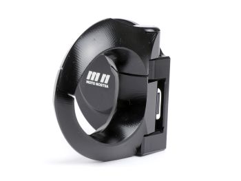 Luggage hook -MOTO NOSTRA, CNC, black shiny- Vespa GT, GTS, GTV, GTL, S - 50-300ccm