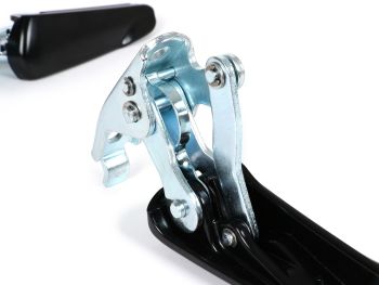 Pair of foot pegs -MOTO NOSTRA- Vespa GT, GTL, GTS 125-300, GTV - matt black/galvanized