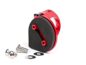 Luggage hook -MOTO NOSTRA, CNC, red- Vespa GT, GTS, GTV, GTL, S - 50-300ccm