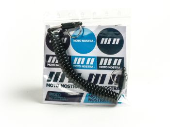 Key ring -MOTO NOSTRA Spiral- length 150mm - black
