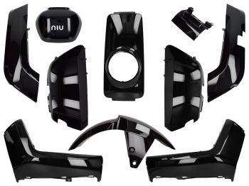 fairing kit 10-piece black glossy for NIU-N1, NQi-Sport