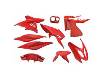 fairing kit EDGE 9-piece red for Yamaha Aerox, MBK Nitro