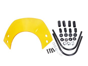 Windshield short yellow tinted with bracket for Vespa Keyless GTS 125, 300 2023-