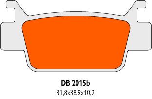 brake pads Delta Braking sintered DB2015QD