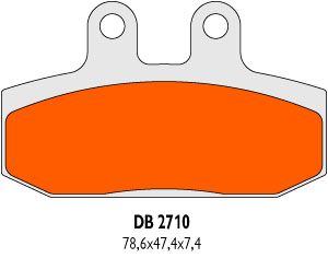 brake pads Delta Braking sintered DB2710SR = NK430.06/S