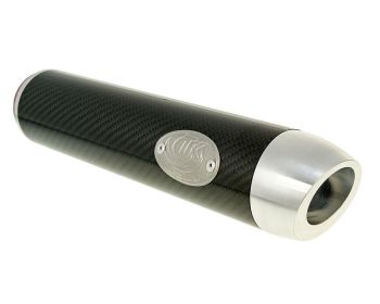 exhaust Turbo Kit Bufanda RQ chrome for Derbi Senda (00-), Aprilia RX/SX, Gilera RCR/SMT