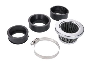 Air filter Powerfilter Shorty 44 / 52 / 54mm chrome