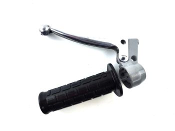 Clutch handle with rubber grip silver 22mm 100mm for Zündapp, Kreidler Flory, Hercules, Puch, KTM, DKW